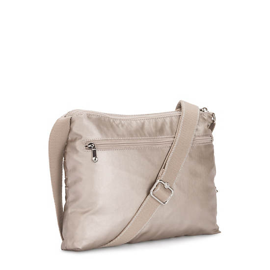 Kipling Alvar Metallic Crossbody Táska Titán | HU 1067VR